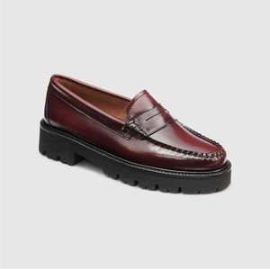 G.H. Bass Whitney Super Lug Weejuns Loafers Size US 6M Wine Red